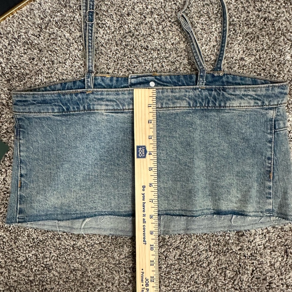 Denim Crop Top from Target w adjustable straps - Picture 7 of 9